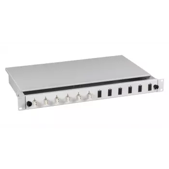 Patch panel EFB Elektronik BA71921.12 — światłowodowy LC, 0U, szary, 483×44,5×244 mm