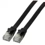 Kabel sieciowy EFB Elektronik K5545SW.1 RJ-45 Cat6a 1 m czarny