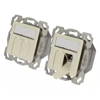 Gniazdo sieciowe 2 x RJ-45 EFB Elektronik ET-25130.1V1
