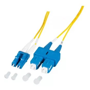 Kabel światłowodowy EFB Elektronik O0360.2-1.2 2 m 2x LC 2x SC Żółty