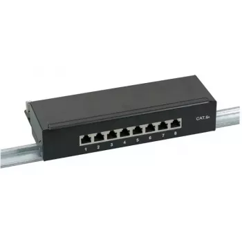 Patch panel EFB Elektronik 37737SW.8 RJ-45 10000 Mbit/s Czarny 1U