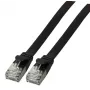 Kabel sieciowy EFB Elektronik K5547SW.0,25 RJ-45 Cat6a 0.25 m Czarny