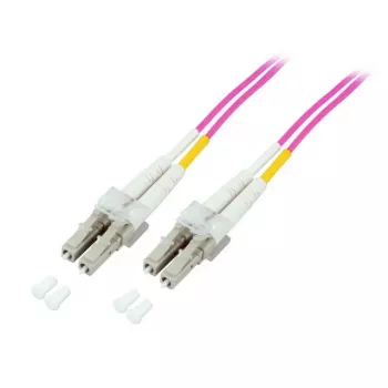 Kabel światłowodowy EFB Elektronik O0319.2 — OM4, 2 m, LC na LC, 50 µm, pełny dupleks, fioletowy