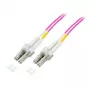 Kabel światłowodowy EFB Elektronik O0319.2 — OM4, 2 m, LC na LC, 50 µm, pełny dupleks, fioletowy