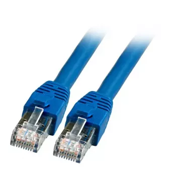 Kabel sieciowy EFB Elektronik K5528BL.0.5 Niebieski 0,5m Cat8.1 S/FTP