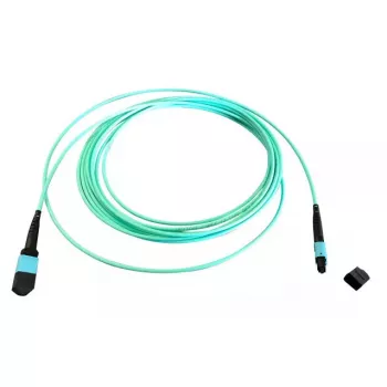 Światłowodowy kabel MTP EFB Elektronik MTPF12MTPFOM3-5-A — OM3, 50 µm, 5 m, Aqua