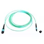 Kabel światłowodowy MTP EFB Elektronik MTPF12MTPFOM3-7,5-A — 7,5 m, OM3, MTP–MTP, 50 µm, Aqua
