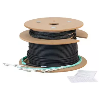 Kabel światłowodowy EFB Elektronik O8322L160OM3 160 m 8x LC U-DQ(ZN) BH Czarny