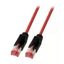 Kabel sieciowy EFB Elektronik K8048PUI40 — Cat6a S/FTP (S‑STP), RJ-45 do RJ-45, 40 m, czarny/czerwony