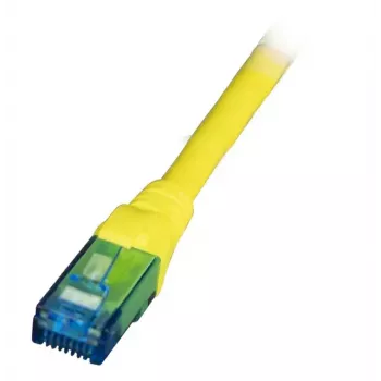 Sieciowy kabel krosowy EFB Elektronik K8109GE.1 Cat6a U/UTP RJ-45 do RJ-45 Żółty 1 m