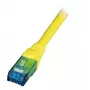 Sieciowy kabel krosowy EFB Elektronik K8109GE.1 Cat6a U/UTP RJ-45 do RJ-45 Żółty 1 m