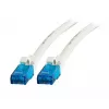 Kabel sieciowy EFB Elektronik K8109WS.1 Cat6a U/UTP (UTP) 1 m, RJ-45 do RJ-45, złote styki, biały