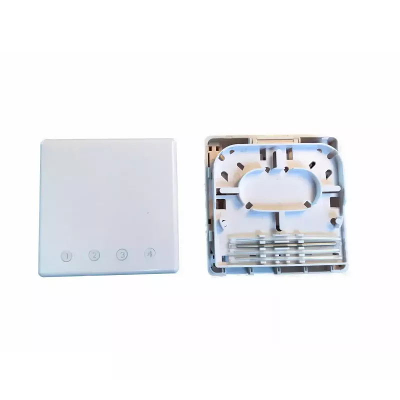 Sieciowa skrzynka przyłączeniowa EFB Elektronik FTTH-BOX-IN-6, obudowa z tworzywa sztucznego, 80×80×28 mm, biała
