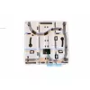 Sieciowa skrzynka przyłączeniowa EFB Elektronik FTTH-BOX-IN-6, obudowa z tworzywa sztucznego, 80×80×28 mm, biała