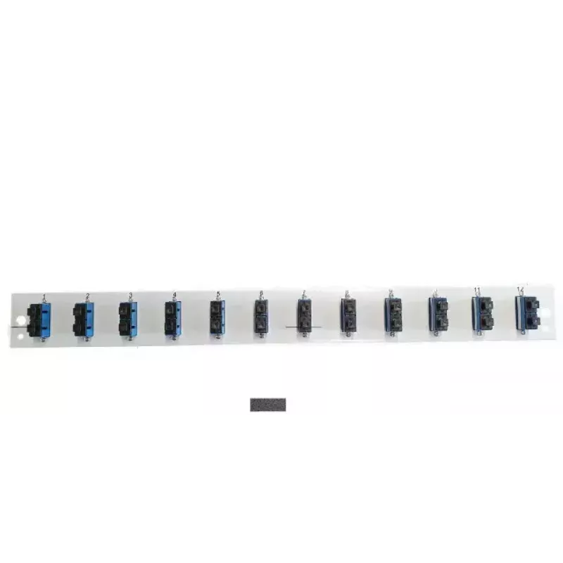 Akcesorium do panelu krosowego EFB Elektronik SB-FP-12SC-D-V-OM3 — montaż w szafie rack 1U, 12 SC, szary, 432×13×43,5 mm