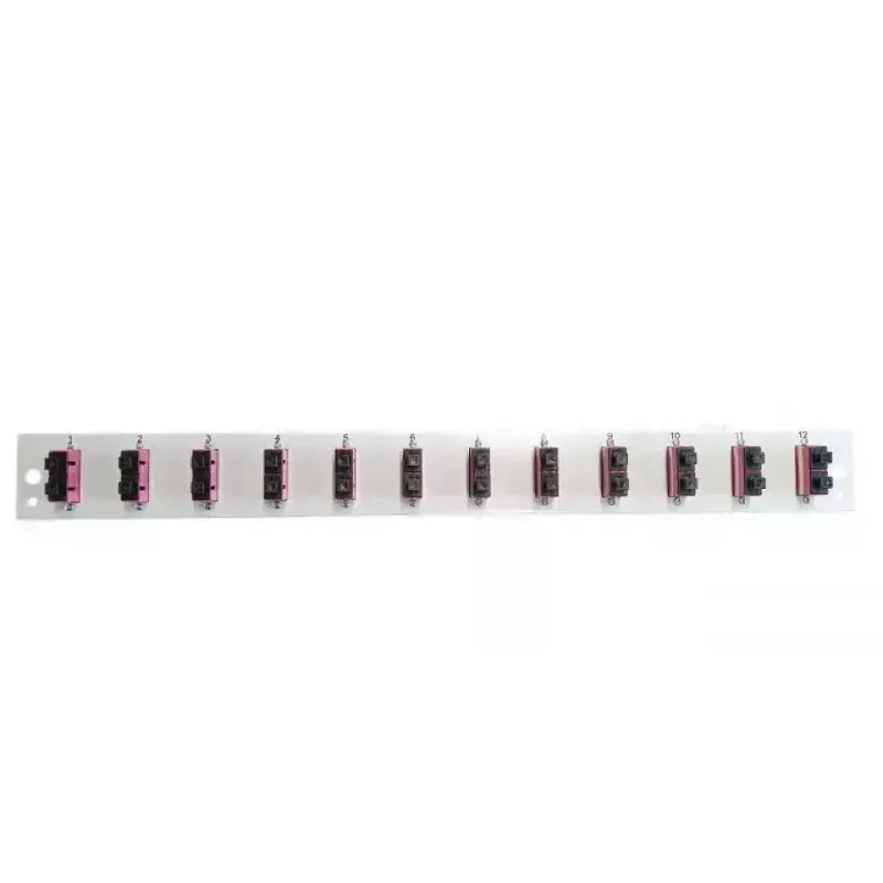 Akcesorium do panelu krosowego EFB Elektronik SB-FP-12SC-D-V-OM3 — montaż w szafie rack 1U, 12 SC, szary, 432×13×43,5 mm