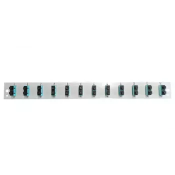 Akcesorium do panelu krosowego EFB Elektronik SB-FP-12SC-D-V-OM3 — montaż w szafie rack 1U, 12 SC, szary, 432×13×43,5 mm