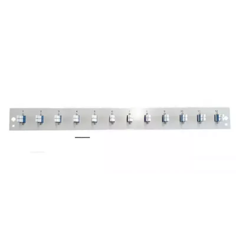 Akcesorium do panelu krosowego EFB Elektronik SB-FP-12SC-S-OM4, montaż w szafie rack 1U, 12 SC OM4, 432×13×43,5 mm, szary