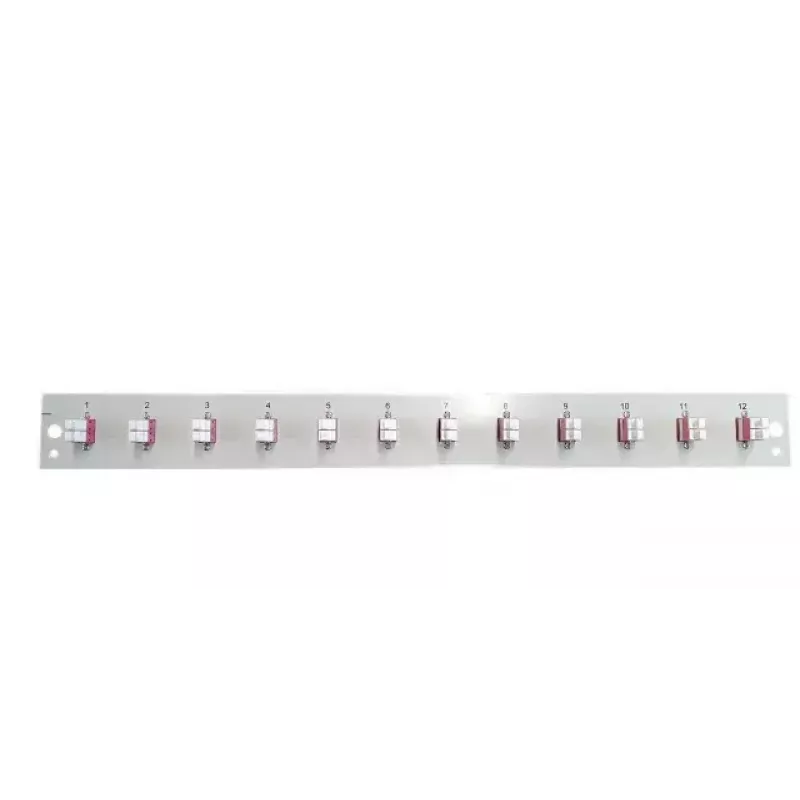 Akcesorium do panelu krosowego EFB Elektronik SB-FP-12SC-S-OM4, montaż w szafie rack 1U, 12 SC OM4, 432×13×43,5 mm, szary