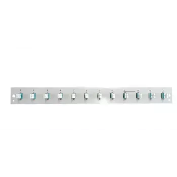 Akcesorium do panelu krosowego EFB Elektronik SB-FP-12SC-S-OM4, montaż w szafie rack 1U, 12 SC OM4, 432×13×43,5 mm, szary