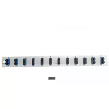 Akcesorium do panelu krosowego EFB Elektronik SB-FP-S-12SC-D-V-OS2 — 1U do montażu w szafie rack, 12 portów światłowodowych SC, 432×13×43,5 mm