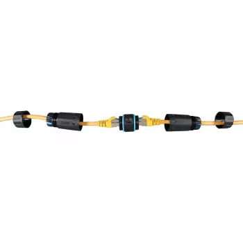 Adapter RJ45 Cat.6 IP68 EFB Elektronik model IP68DFKRJ45WP — wodoodporne złącze Ethernet