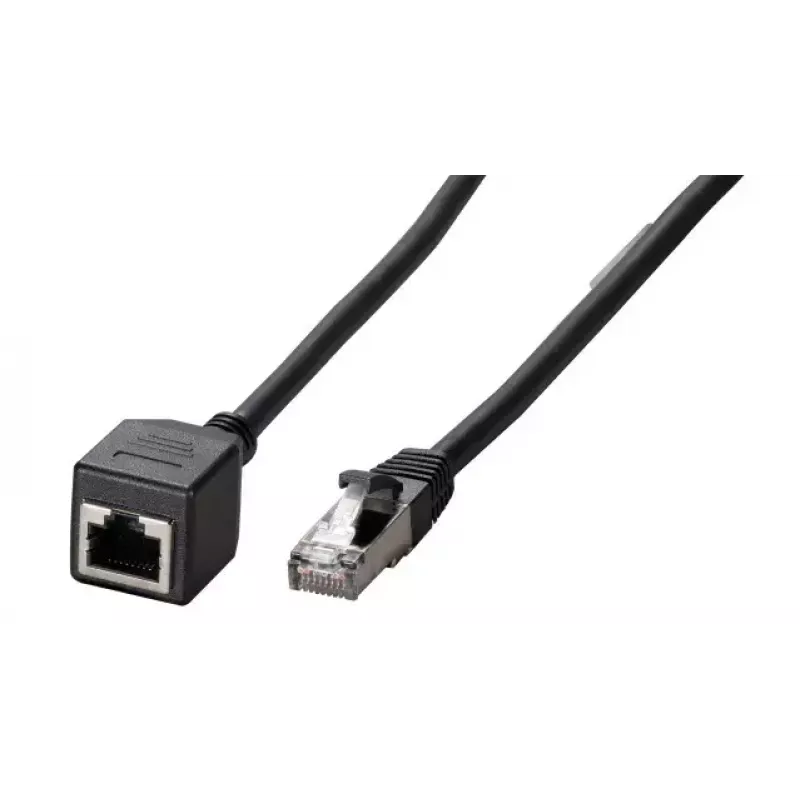 Kabel sieciowy EFB Elektronik K5546SW.5 RJ-45 Cat6a 5 m Czarny