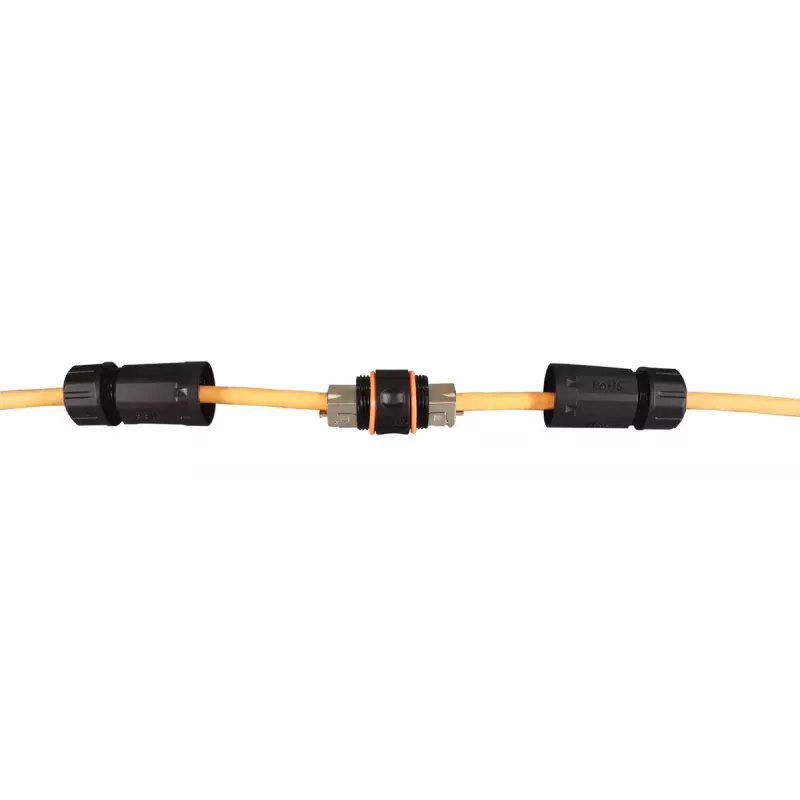 EFB Elektronik IP68DFKRJ456AWP złącze przewodowe 2x RJ-45 czarny