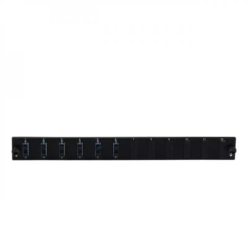 Akcesorium do panelu krosowego EFB Elektronik SB-FP-6SC-D-V-OM4 — montaż w szafie rack 1U, 432×13×43,5 mm, szary