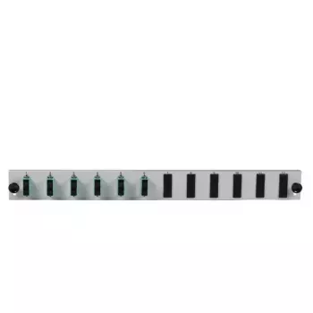 Akcesorium do panelu krosowego EFB Elektronik SB-FP-6SC-D-V-OM4 — montaż w szafie rack 1U, 432×13×43,5 mm, szary