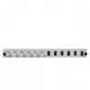 Akcesorium do paneli krosowych EFB Elektronik SB-FP-6SC-S-OM3 — montaż w szafie rack 1U, 6x SC, OM3, 432×13×43,5 mm, szary