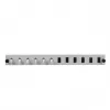 Akcesorium do paneli krosowych EFB Elektronik SB-FP-6SC-S-OM3 — montaż w szafie rack 1U, 6x SC, OM3, 432×13×43,5 mm, szary