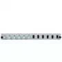 Akcesorium do paneli krosowych EFB Elektronik SB-FP-6SC-S-OM3 — montaż w szafie rack 1U, 6x SC, OM3, 432×13×43,5 mm, szary