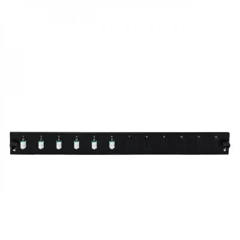 Akcesorium do panelu krosowego EFB Elektronik SB-FP-6SC-S-OS2 — montaż w szafie rack 1U, 432×13×43,5 mm, szary