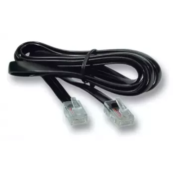 Telephone kabel EFB Elektronik K2406SW.2 2m Czarny