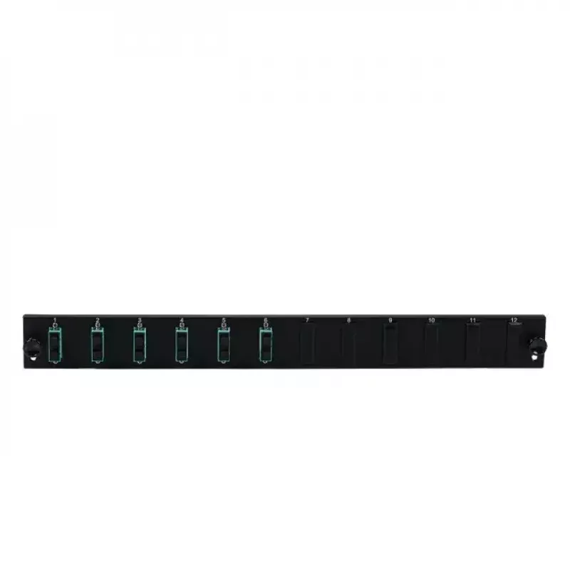 Akcesorium do panelu krosowego EFB Elektronik SB-FP-S-6SC-D-V-OM4, rack 1U, 432×13×43,5 mm, czarny