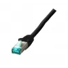Kabel sieciowy EFB Elektronik MK6001W.0,5B 0.5m Cat6a S/FTP Czarny