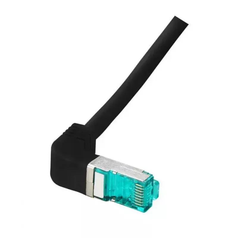 Kabel sieciowy EFB Elektronik MK6001W.0,5B 0.5m Cat6a S/FTP Czarny