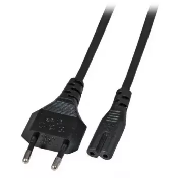 Kabel zasilający EFB Elektronik Euro‑C7, kątowy 180°, czarny, 5 m, 2×0,75 mm²