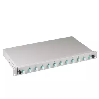 Adapter światłowodowy EFB Elektronik B71901L12OM3 LC Aqua szary Multi-mode