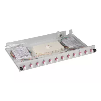 Patch panel EFB Elektronik B71901L48OM4 1U LC OM4 szary
