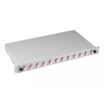 Patch panel EFB Elektronik B71901L48OM4 1U LC OM4 szary