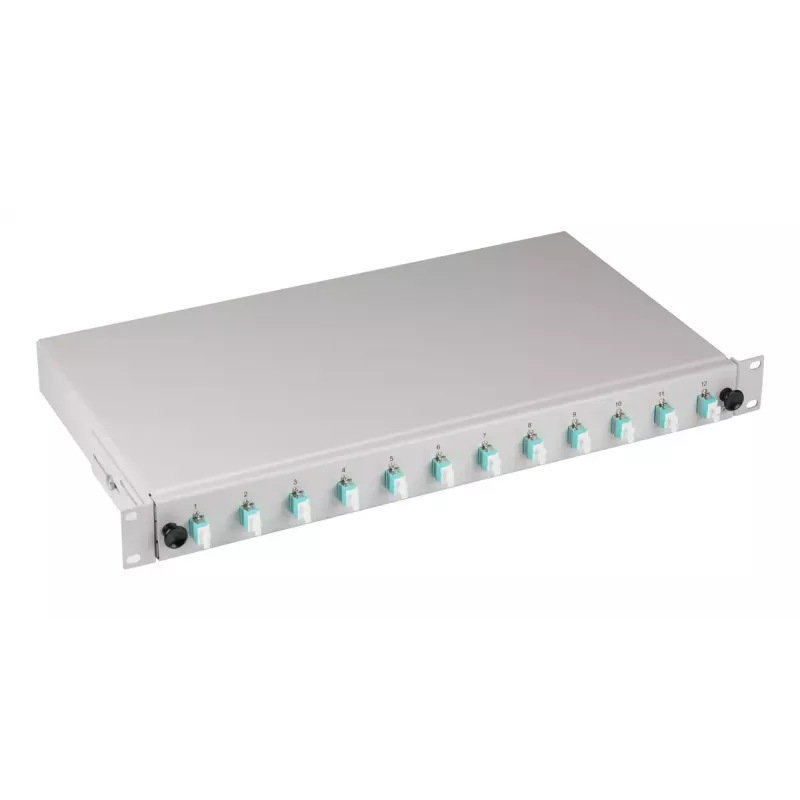 Patch panel EFB Elektronik BA71901L12OM3 1U LC OM3 Szary