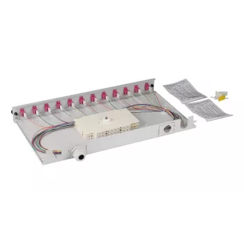 Patch panel EFB Elektronik BA71901L12OM4 1U LC OM4 szary