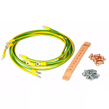 Zaciski uziemiające EFB Elektronik K3930V2N Zielony Żółty Miedź Stal