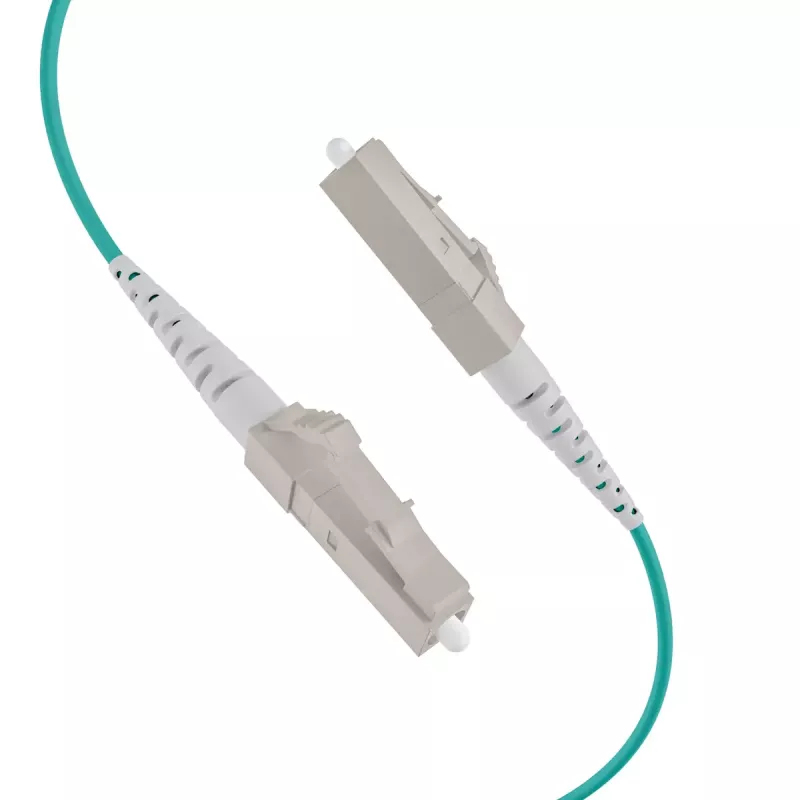 Kabel światłowodowy EFB Elektronik O8303S10OM3 4x LC OM3 10 m Aqua Beżowy Czarny