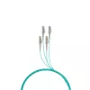 Kabel światłowodowy EFB Elektronik O8303S10OM3 4x LC OM3 10 m Aqua Beżowy Czarny