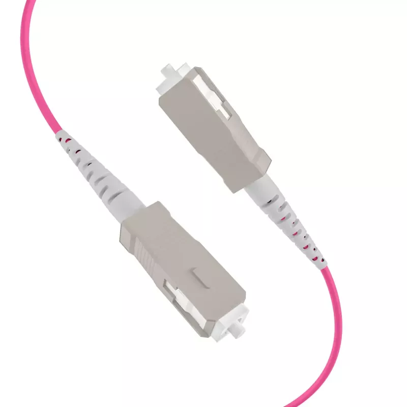 Kabel światłowodowy EFB Elektronik O8301S10OM4 4x SC OM4 10 m Beżowy Czarny magenta
