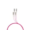 Kabel światłowodowy EFB Elektronik O8301S10OM4 4x SC OM4 10 m Beżowy Czarny magenta