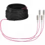 Kabel światłowodowy EFB Elektronik O8301S10OM4 4x SC OM4 10 m Beżowy Czarny magenta